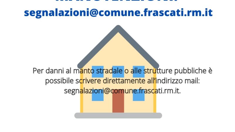 Frascati, nota dell’Assessore ai Lavori Pubblici e Manutenzioni Claudio Cerroni