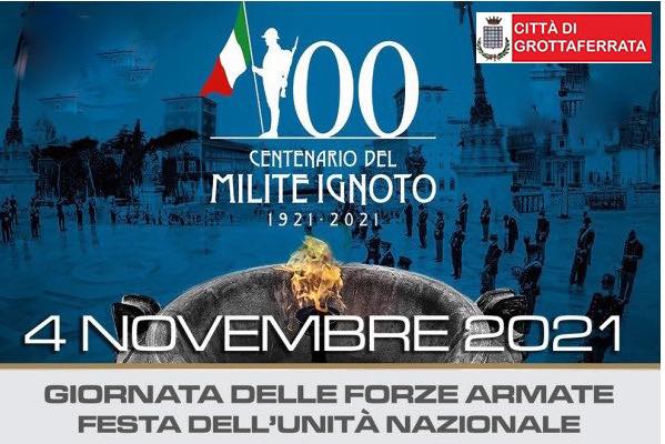 Grottaferrata, 4 novembre, l’omaggio al centenario del milite ignoto