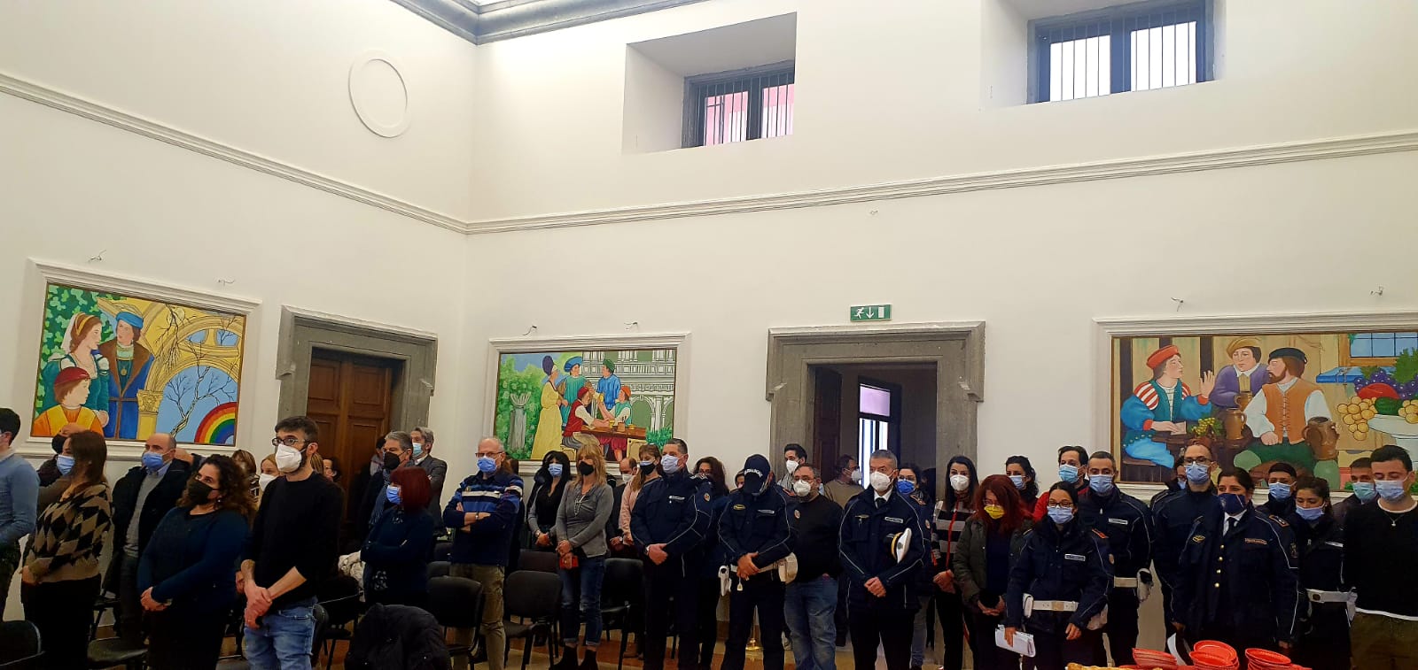 Marino, incontro di fine anno a palazzo Colonna con i dipendenti comunali, Cecchi: “L’augurio di un Natale in serenità a voi e alle vostre famiglie”