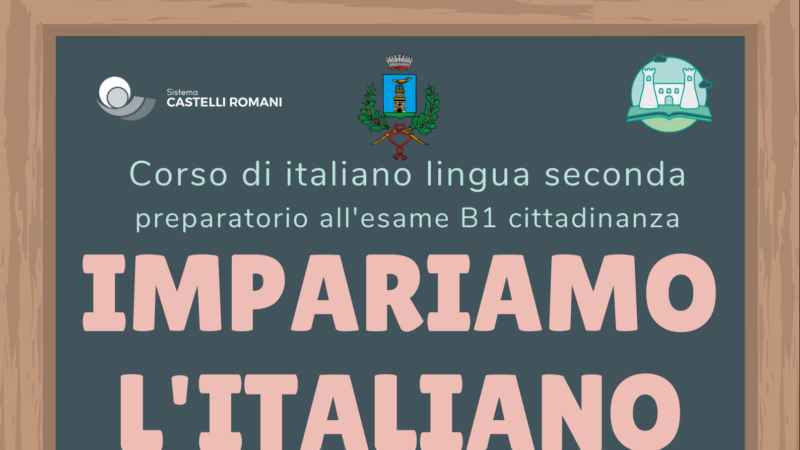 Rocca Priora, corso gratuito italiano per stranieri