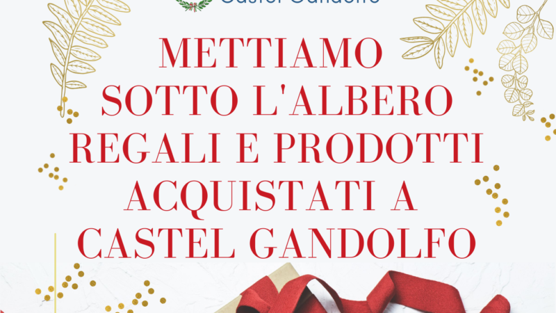 Castel Gandolfo, campagna a sostegno di attività economiche del comune