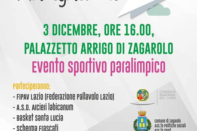 Zagarolo Sports Academy, venerdì uno splendido pomeriggio di sport per le persone con disabilità