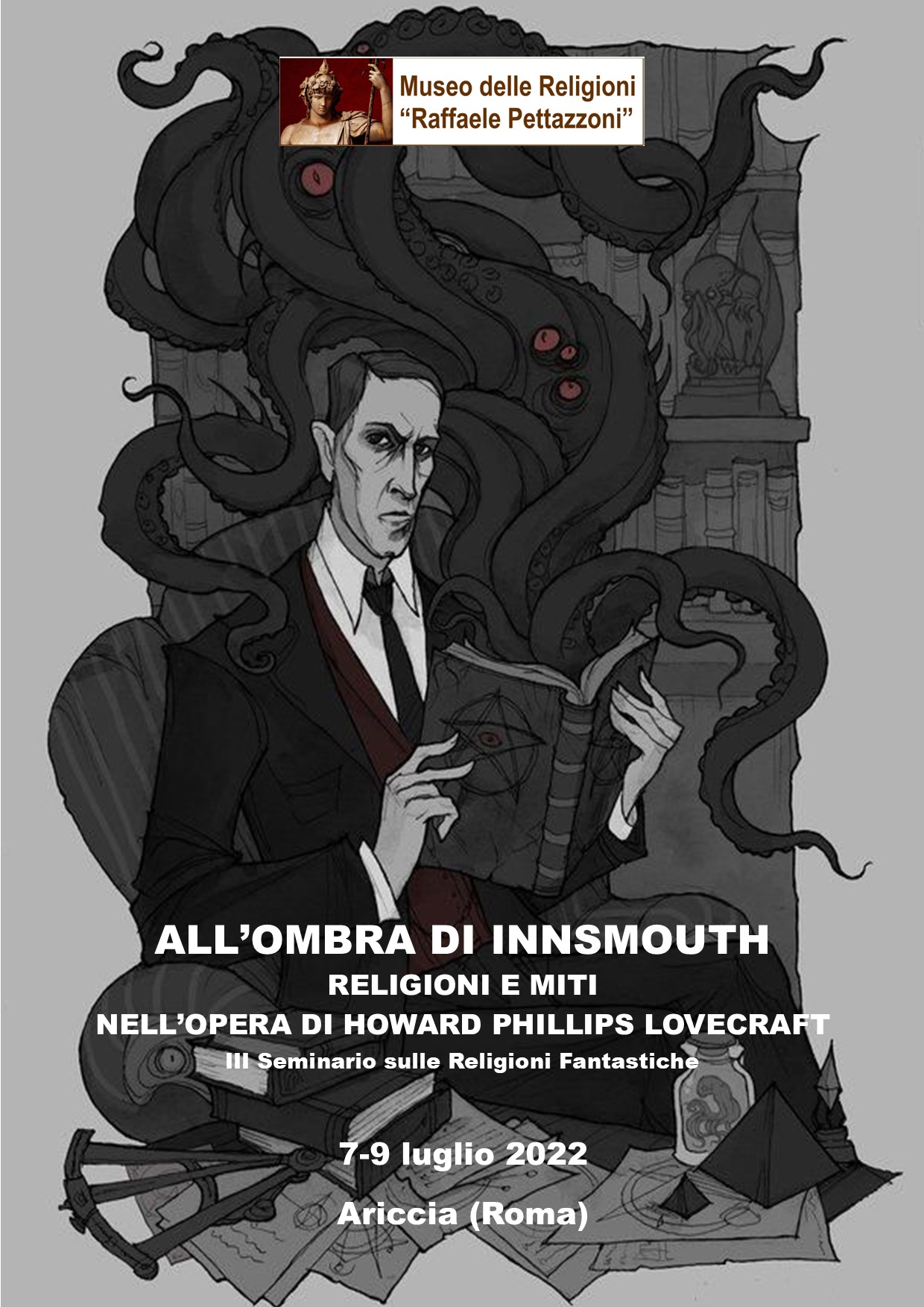 Ariccia, seminario “All’ombra di Innsmouth Religioni e Miti nell’opera di Howard Philip Lovecraft” dal 7 al 9 luglio 2022