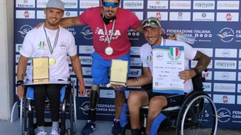 Castel Gandolfo, paracanoa: ASD AISASport prima in classifica in Italia