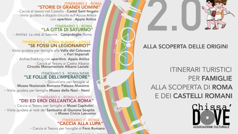 Roma e Castelli Roma, “GrandTour 2.0. Alla ricerca delle origine perdute”