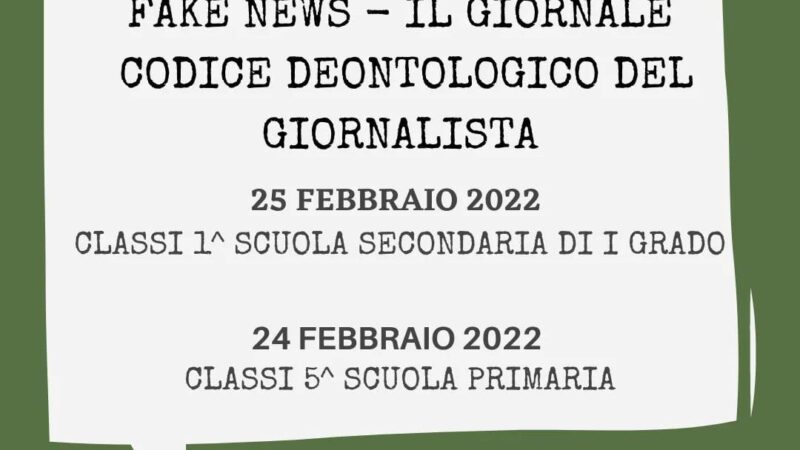 Genzano, la scuola Garibaldi incontra i cronisti e giornalisti del territorio