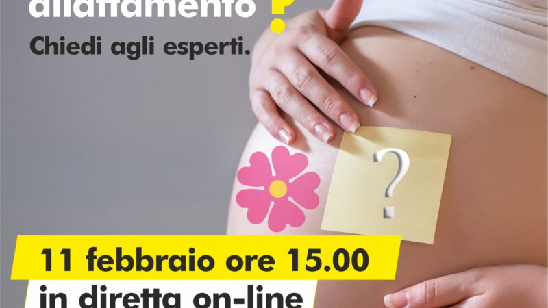 11 febbraio ore 15.00 vaccinazione anti-Covid19, gravidanza e allattamento. Incontro online con esperti