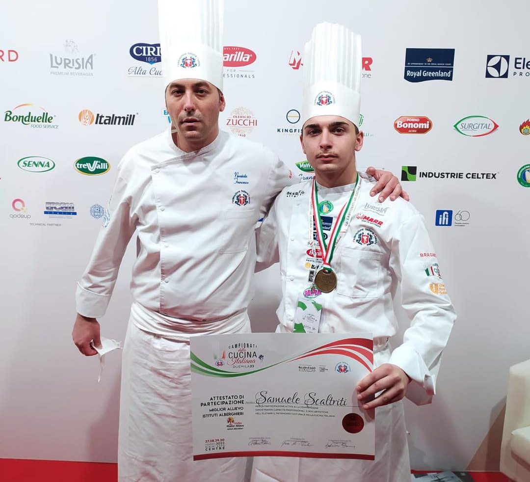 Frascati, Scaltriti, l’allievo del Maffeo Pantaleoni, vince il bronzo ai Campionati della Cucina Italiana