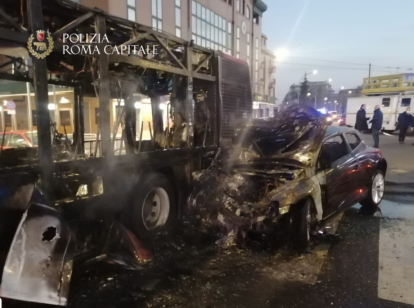 Roma, grave incidente in via dei Castani, indagini in corso della Polizia Locale