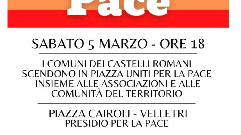 I Castelli Romani scendono in piazza per “condannare invasione militare russa e chiedono il ritorno della pace”