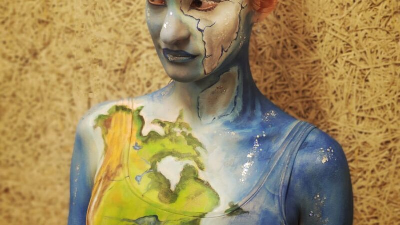 Roma, alla manifestazione del WWF presente anche  Claudia Priorini, artista di Bodypainting di Ariccia