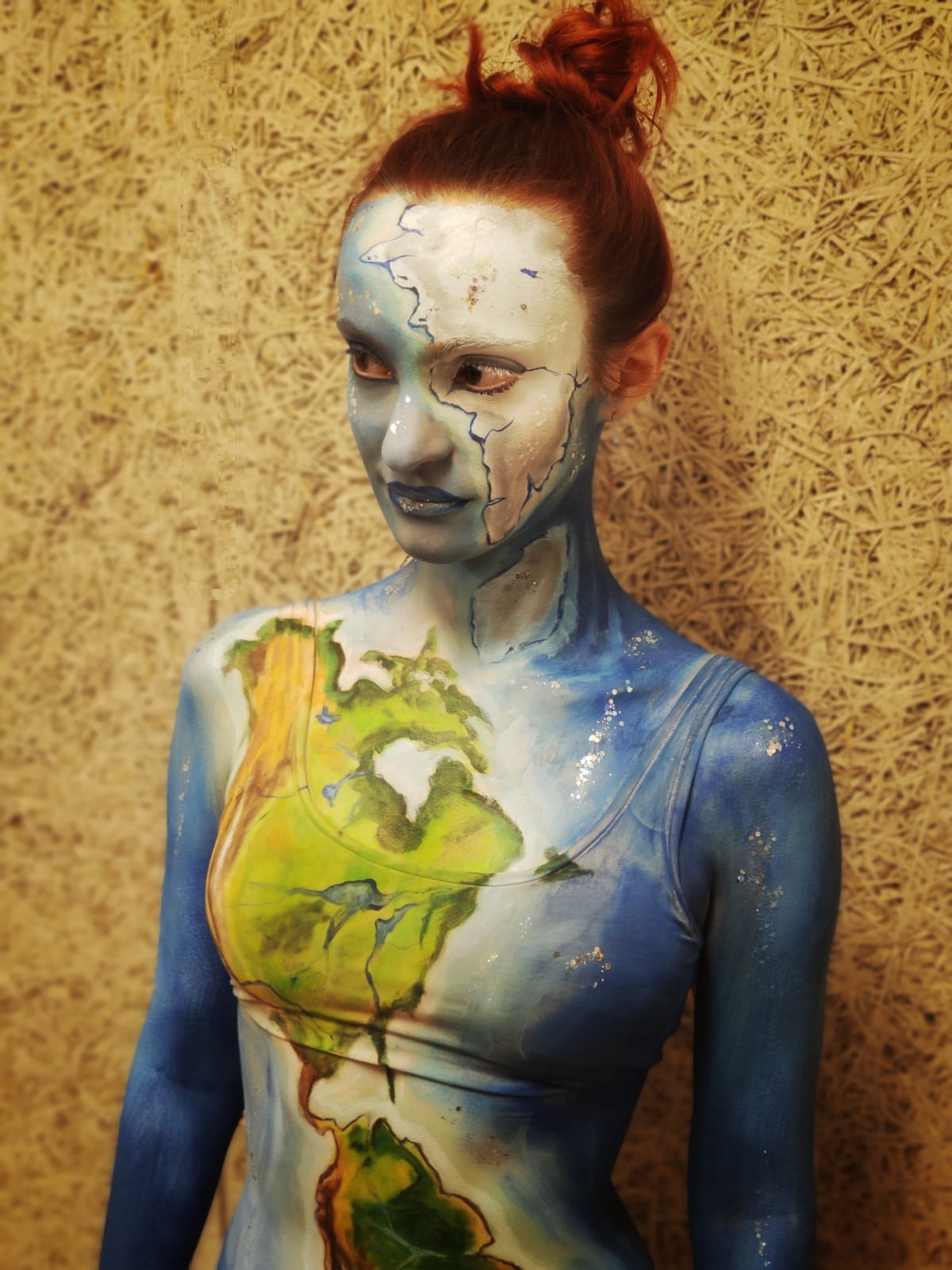 Roma, alla manifestazione del WWF presente anche  Claudia Priorini, artista di Bodypainting di Ariccia