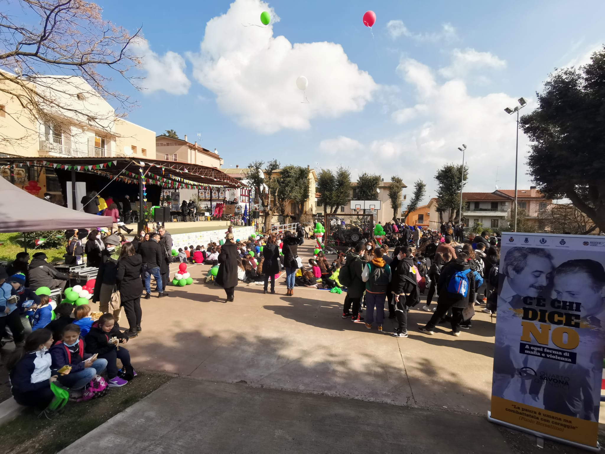 Colonna, terminata in piazzale Capogrossi, la seconda giornata della manifestazione per la legalità. Presenti tutti gli studenti delle scuole del territorio