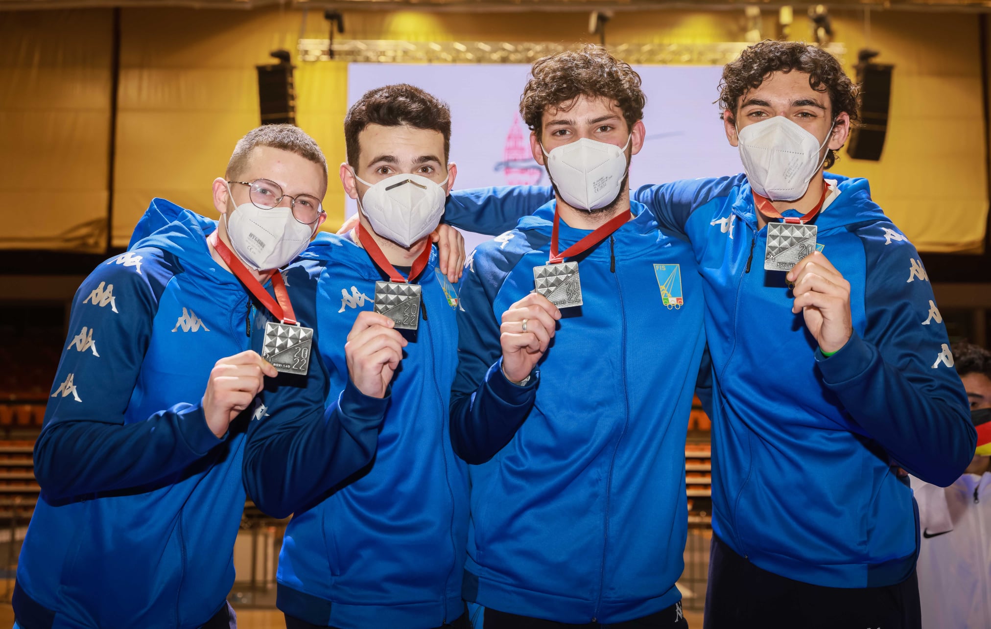 Frascati Scherma: dagli Europei Under 20 due medaglie a squadre. Ottaviani d’argento, Spica bronzo