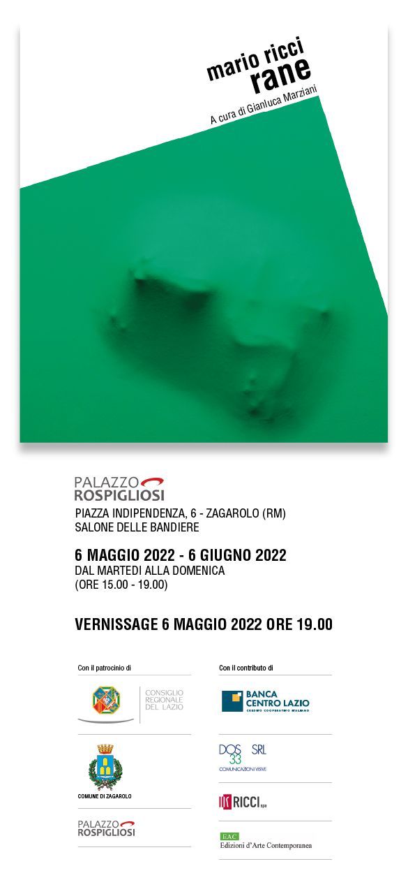 Zagarolo, dal 6 Maggio la mostra personale del pittore Mario Ricci nel Salone delle Bandiere di Palazzo Rospigliosi