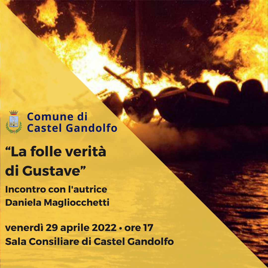 Castel Gandolfo, presentazione del libro ‘La folle verità di Gustave’