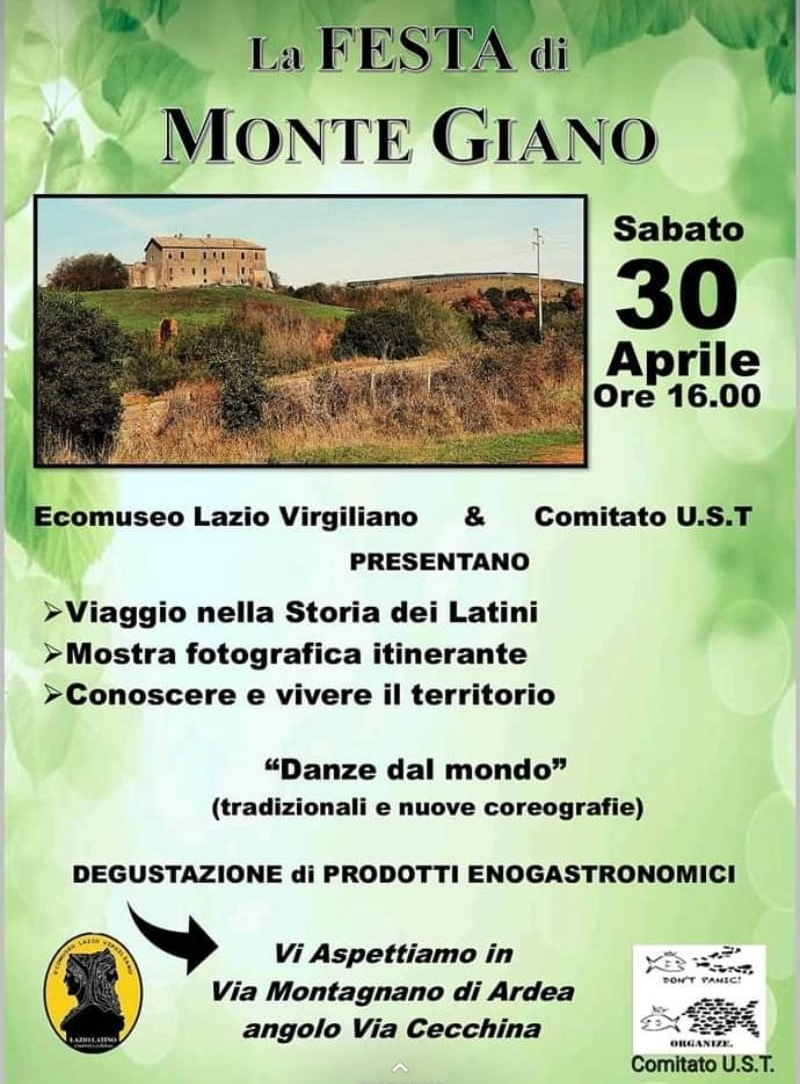 Albano e Ardea, l’iniziativa di primavera ‘La Festa di Monte Giano’ per la rivalutazione del territorio