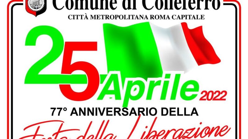 Colleferro, programma celebrazioni 25 Aprile