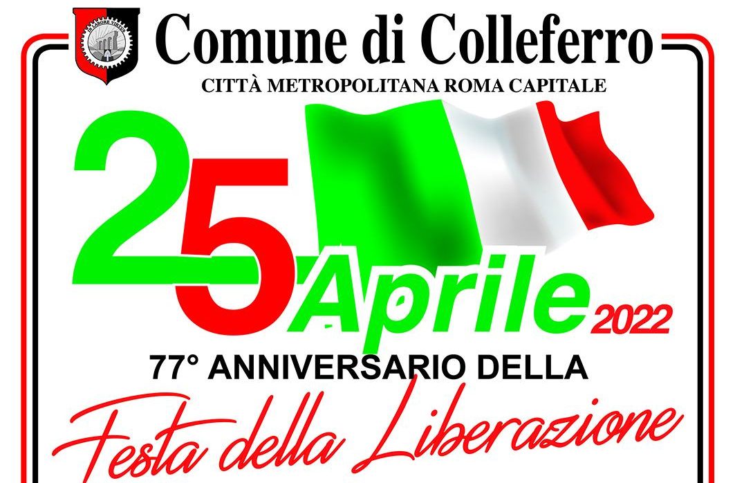 Colleferro, programma celebrazioni 25 Aprile