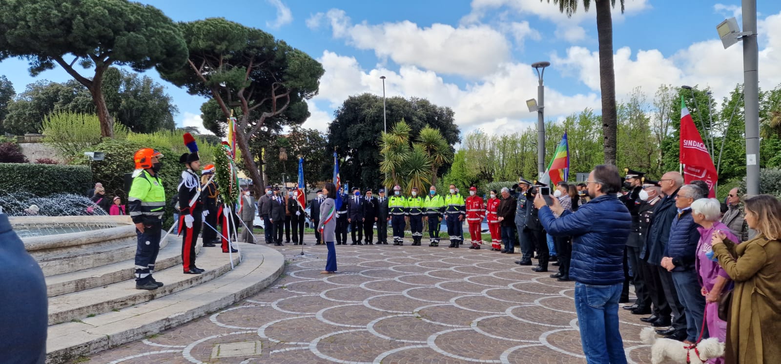 Frascati, cerimonia commemorativa del 25 aprile