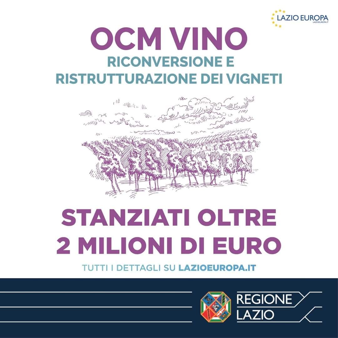 Colonna, OCM vino, oltre due milioni di euro per la riconversione e ristrutturazione dei vigneti