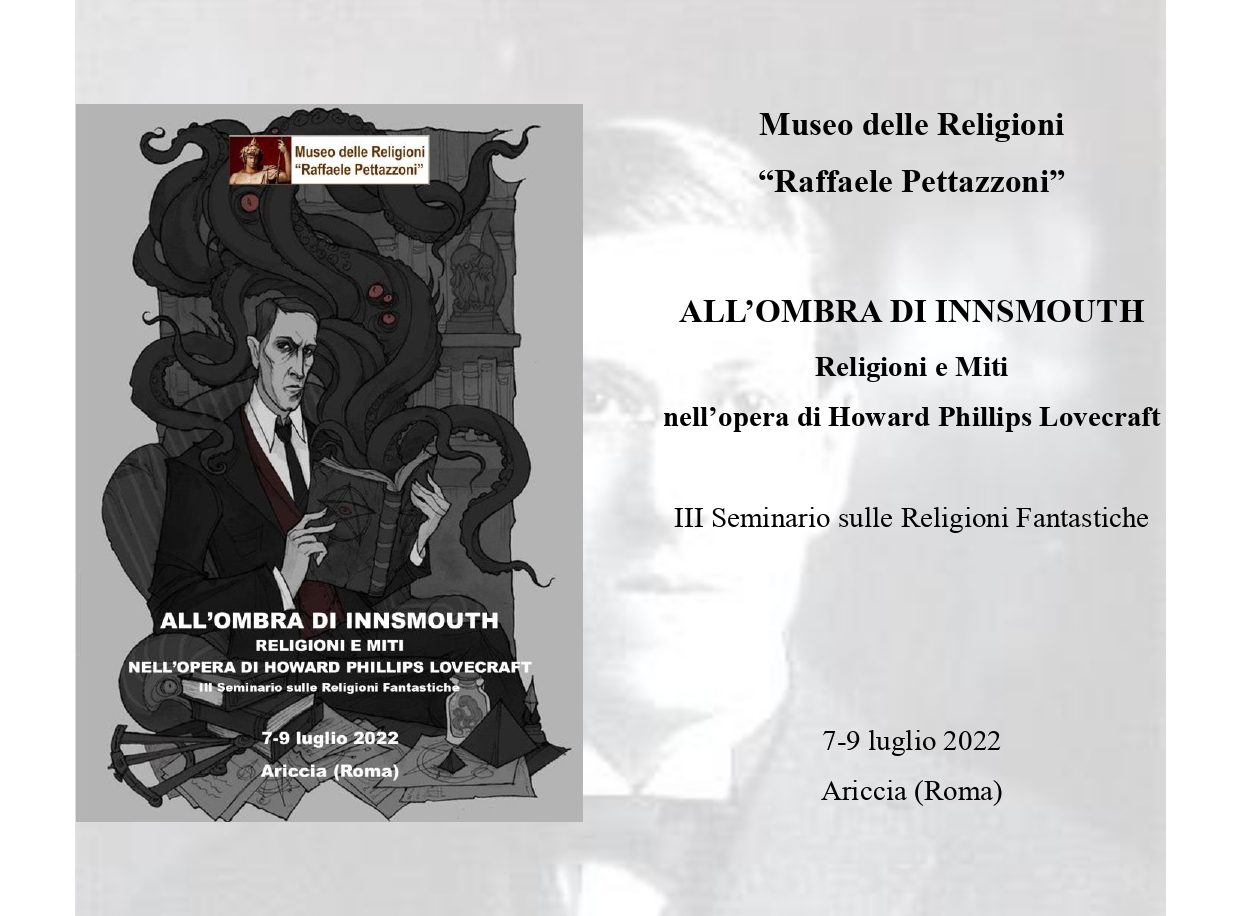 Ariccia, proroga call for papers “Religioni e Miti nell’Opera di Howard Phillips Lovecraft”