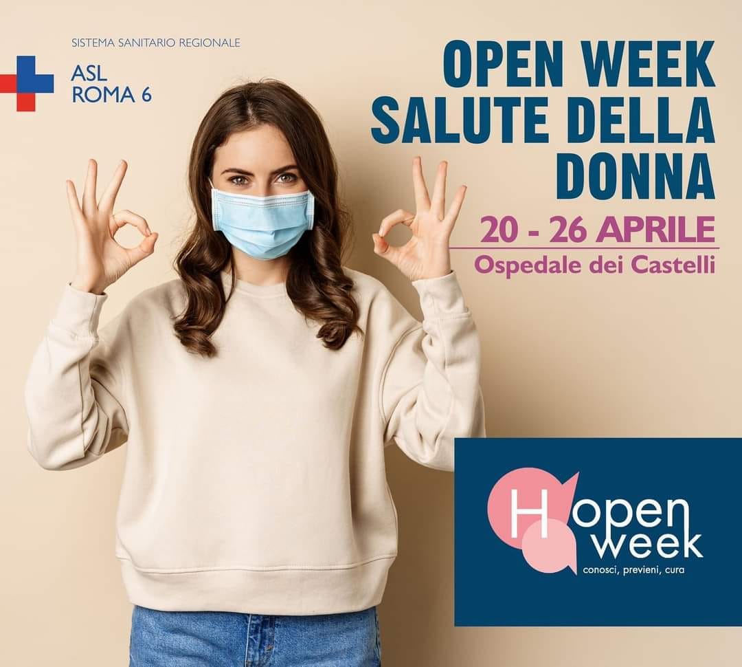 Asl Roma 6, open week per la salute della donna all’Ospedale dei Castelli