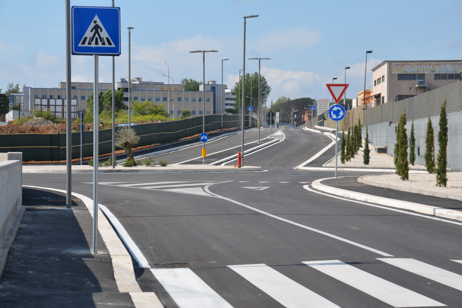 Pomezia, inaugurata via Armando Veneziani, la nuova strada che collega via dei Castelli Romani con via Spaventa￼