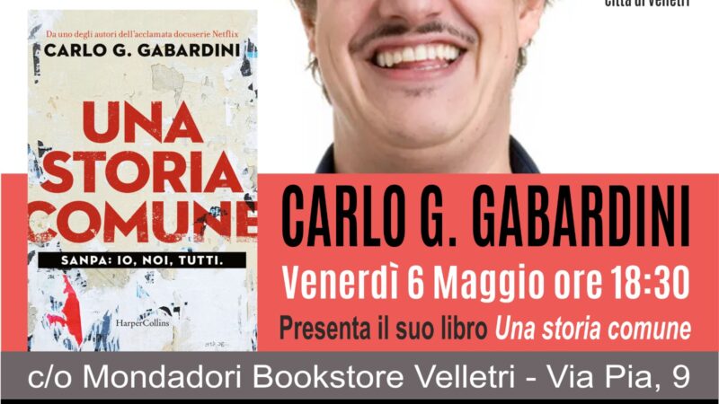 Carlo Gabardini alla Mondadori di Velletri