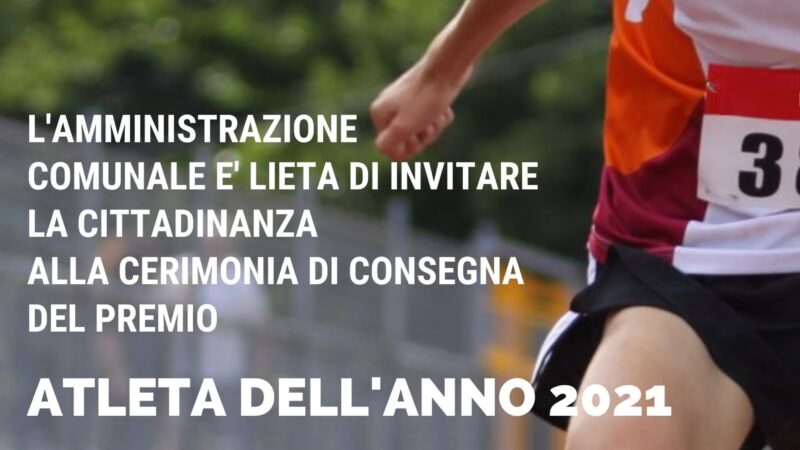 Frascati, venerdì 20 maggio si celebra l’Atleta dell’Anno 2021