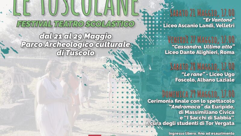 “Le Tuscolane” – torna a Tuscolo il festival del teatro scolastico￼