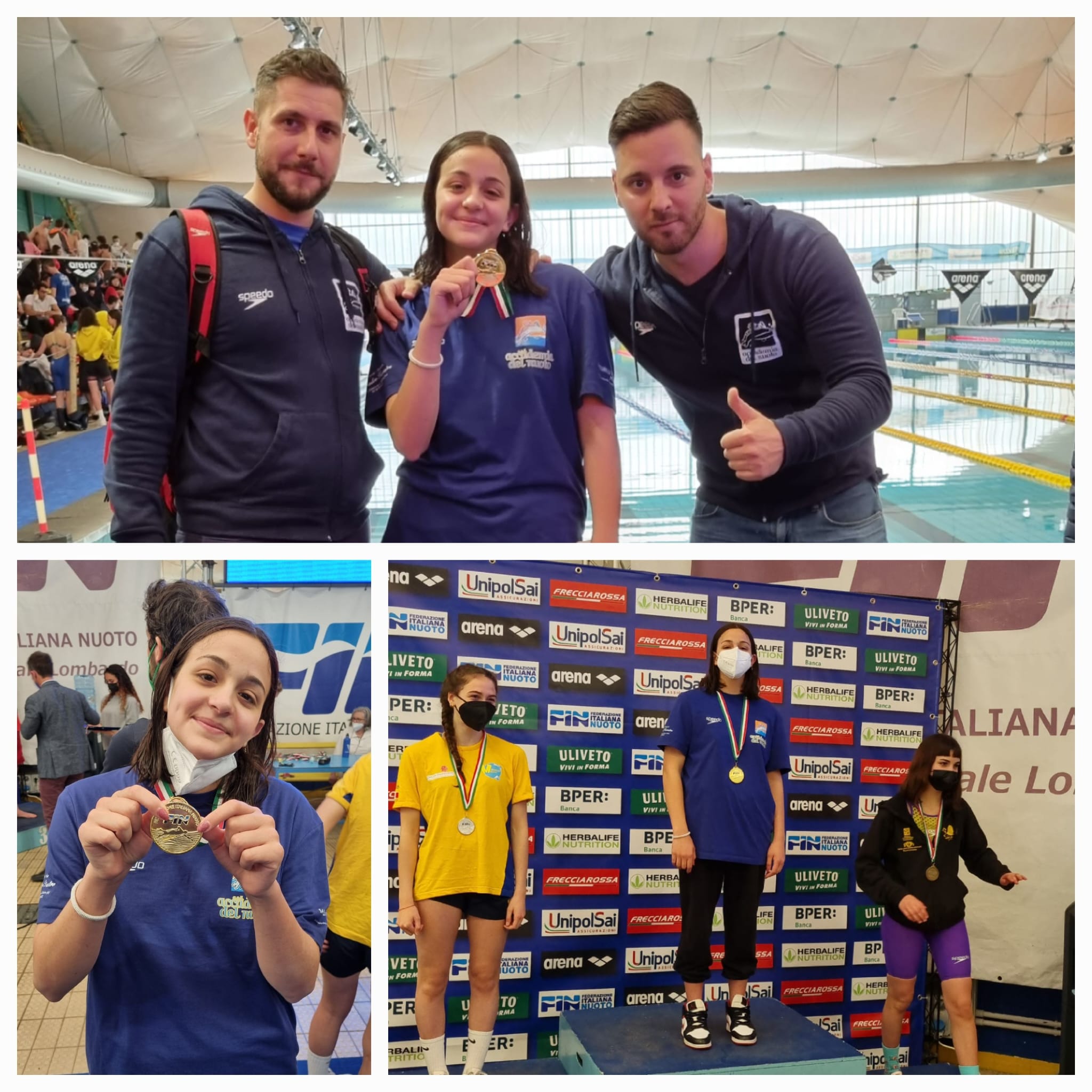 Marino, Accademia del nuoto in festa per Giorgia Cianfrocca, campionessa nazionale di salvataggi