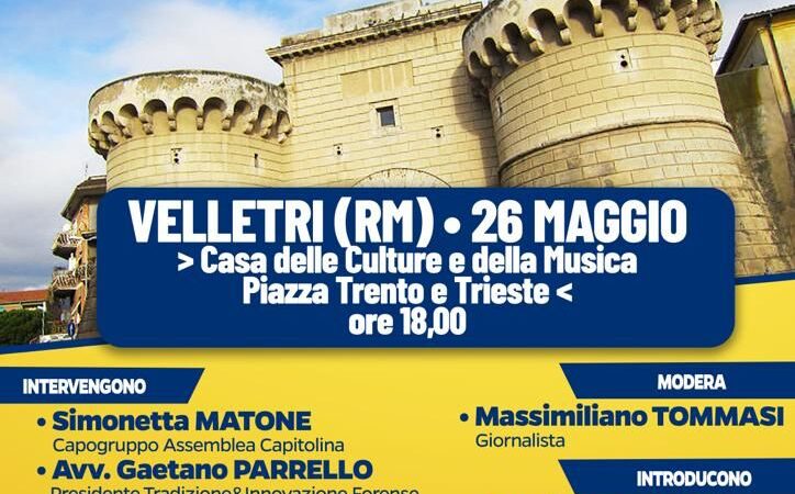 Referendum sulla Giustizia, domani l’incontro a Velletri organizzato dal Comitato del Si e dall’associazione Tradizione e Innovazione Forense di Roma e Velletri