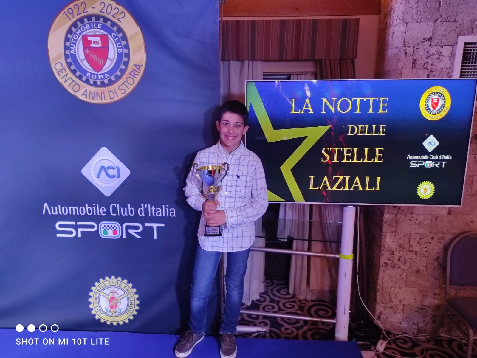 Marino, premiato a Roma, tra i migliori piloti di karting, il giovanissimo Marco Martini Di Nenna