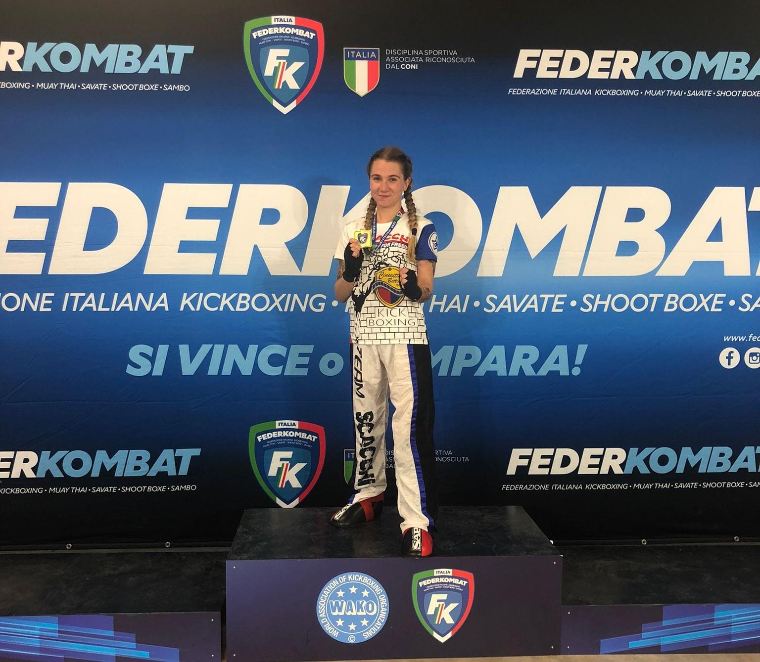 Rocca di Papa, Lavinia Casciotti conquista l’oro ai Campionati Assoluti di Kick Boxing