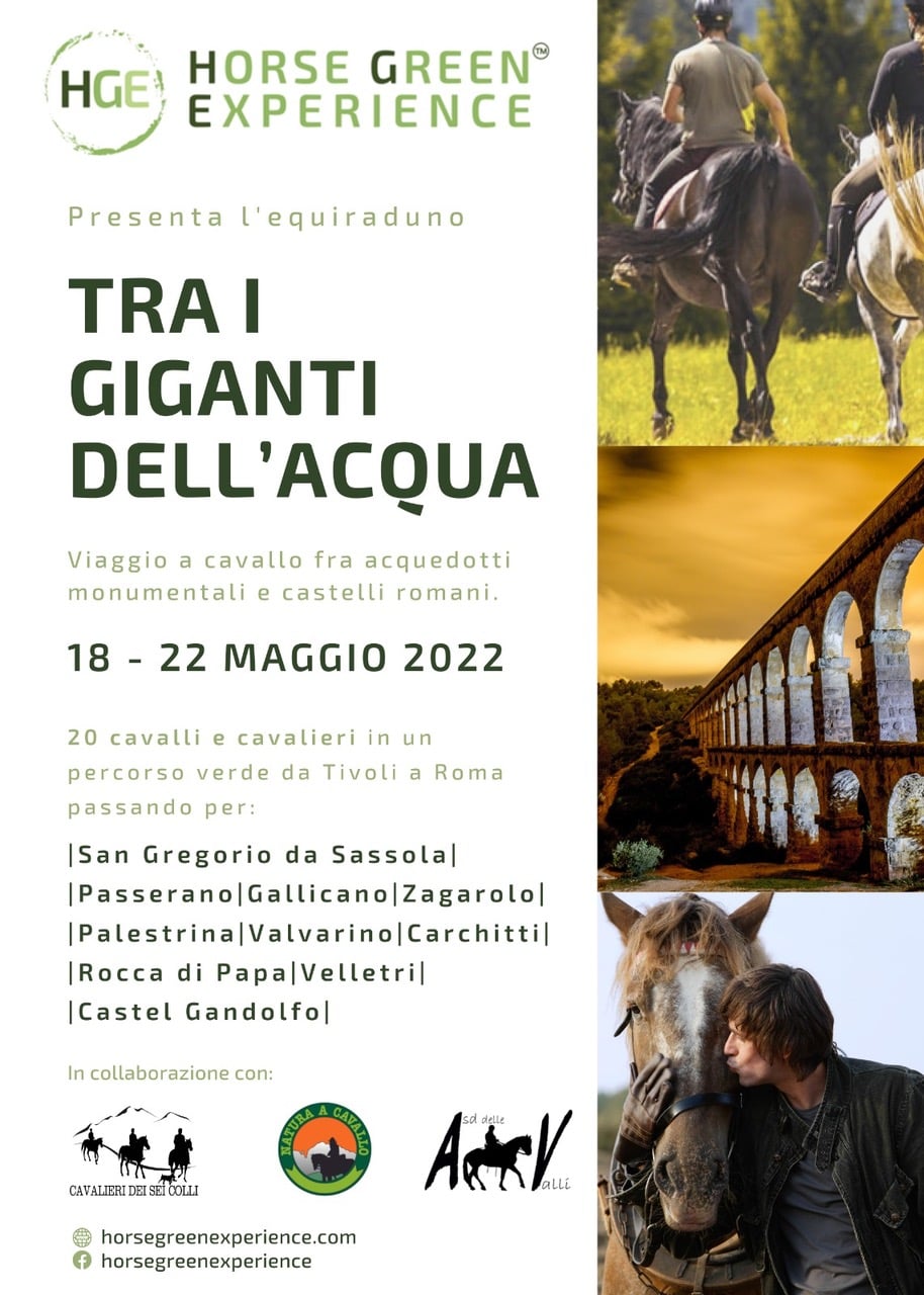 Castelli Romani, tra i giganti dell’acqua, arriva l’iniziativa “Horse Green Experience”￼￼￼