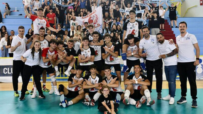 Pallavolo Marino, l’Under 19 maschile è campione regionale. Dal 24 maggio le finali nazionali