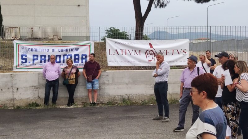 Albano, Ardea, Pomezia, Roma, protesta contro il termovalorizzatore sulla via Ardeatina, nella zona di via Cancelliera