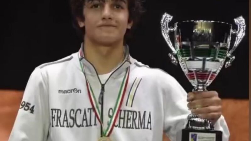 Frascati Scherma, due neocampioni d’Italia Under 14: lo sciabolatore Reale e il fiorettista Di Russo