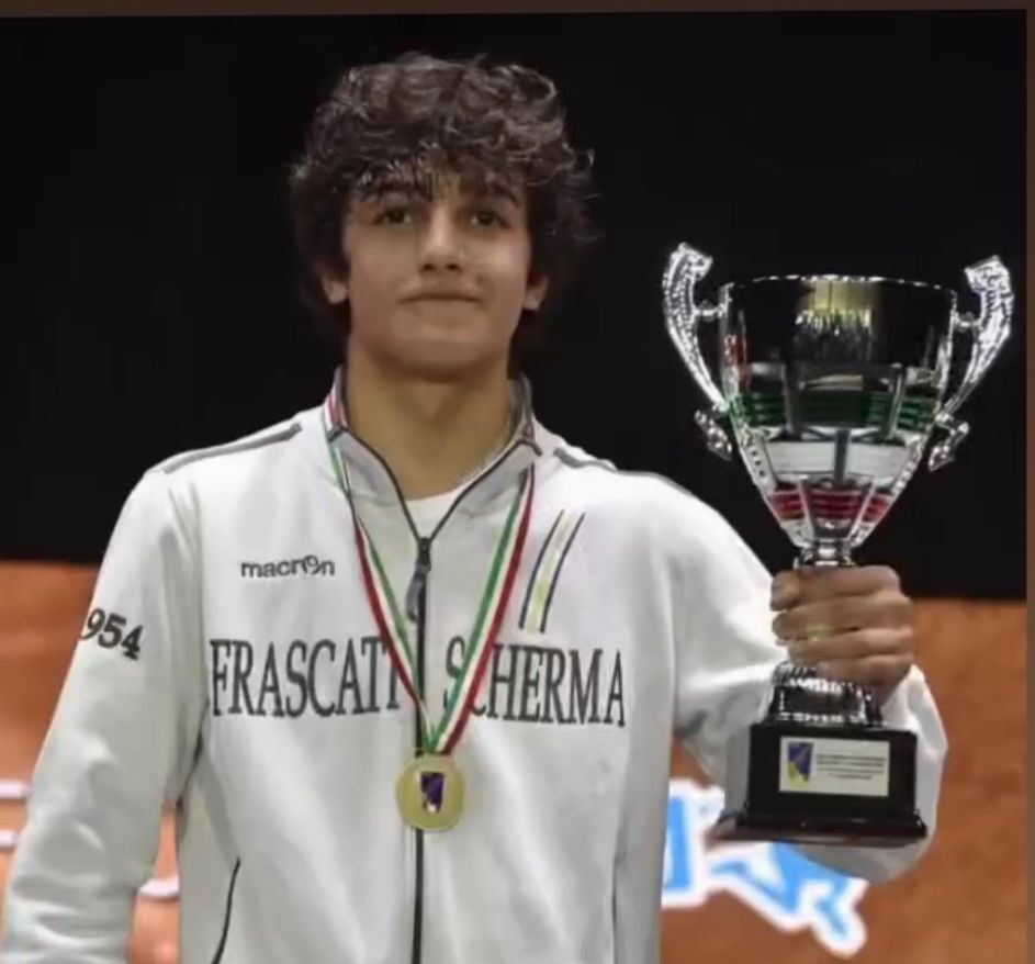 Frascati Scherma, due neocampioni d’Italia Under 14: lo sciabolatore Reale e il fiorettista Di Russo