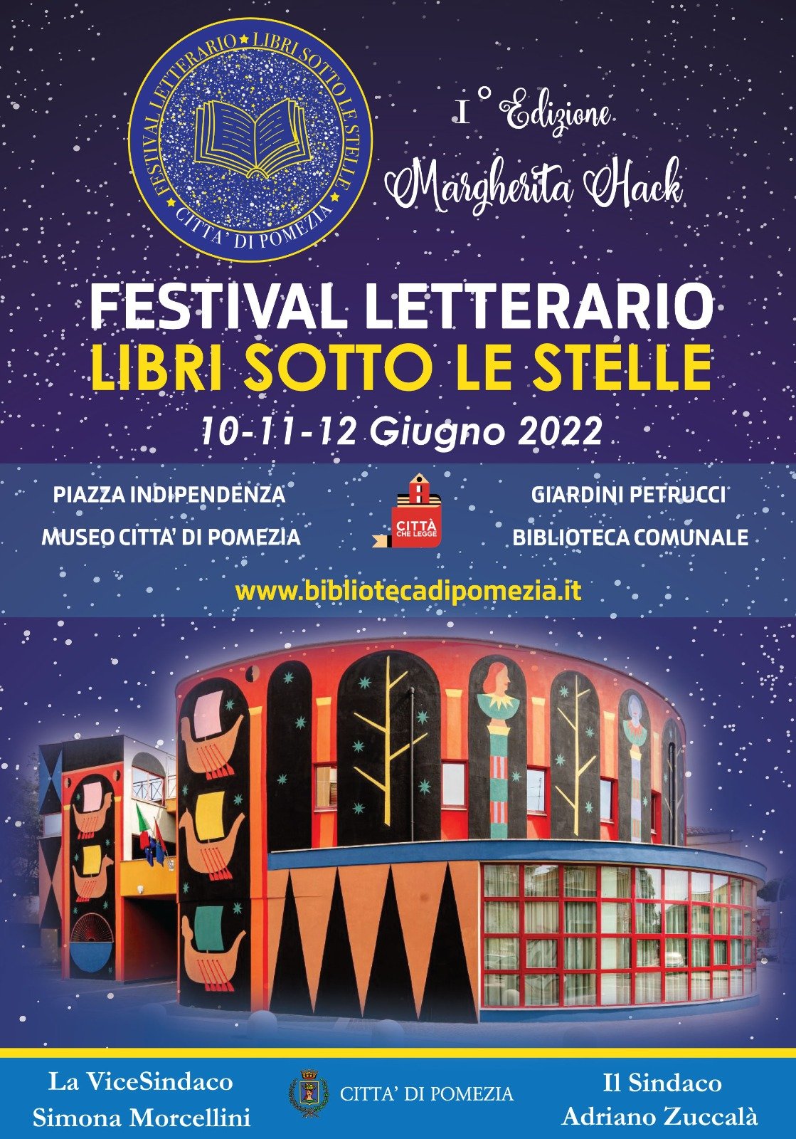 A Pomezia arriva la prima edizione del festival letterario “Libri sotto le stelle”, dedicato quest’anno a Margherita Hack nel centenario dalla nascita