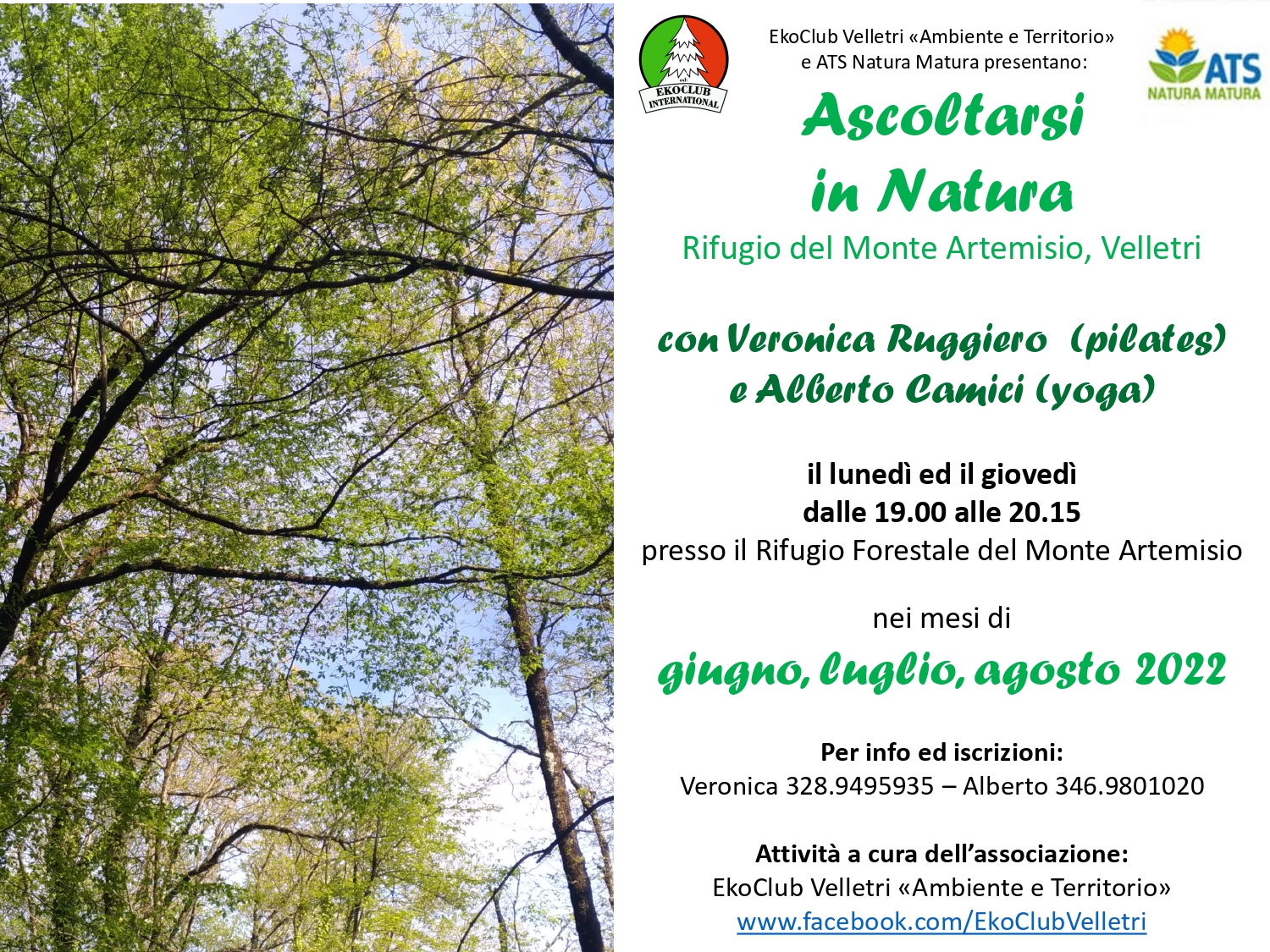 Velletri, “Ascoltarsi in Natura”: le attività della ONLUS EkoClub “Ambiente e Territorio” al Rifugio del Monte Artemisio