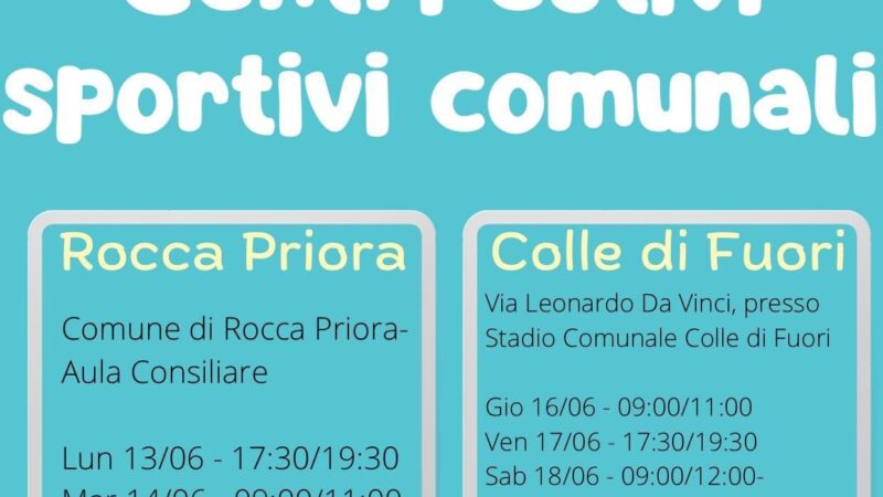 Rocca Priora, al via i centri estivi comunali gratuiti