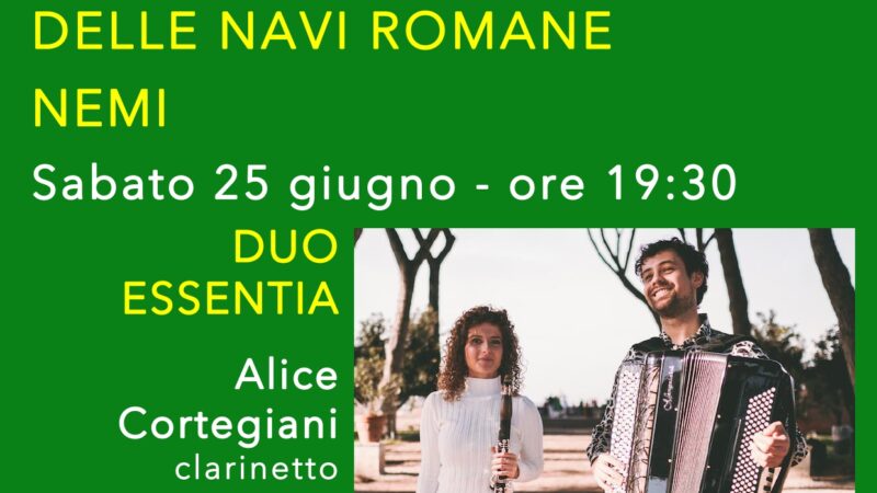 Nemi, nuovo segmento della programmazione 2022 de “I concerti dell’accademia degli sfaccendati”