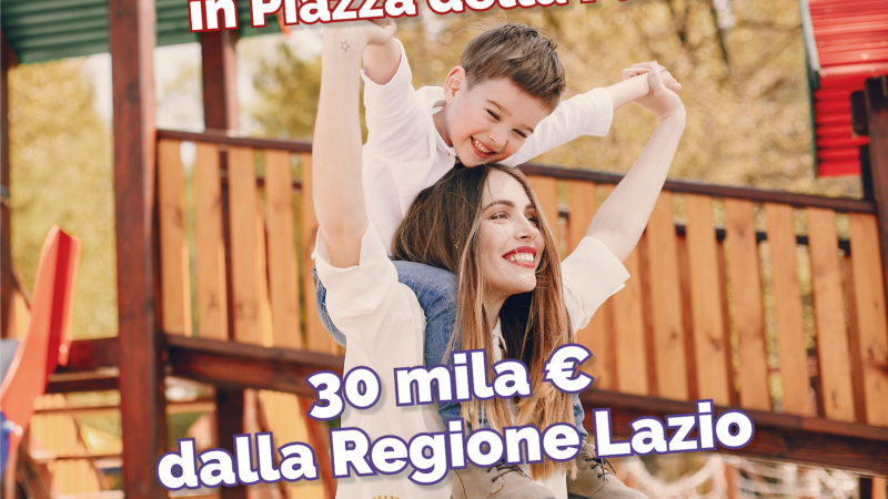 Zagarolo, Giochi inclusivi in Piazza della Pace. Dalla Regione Lazio 30.000,00€ di finanziamento