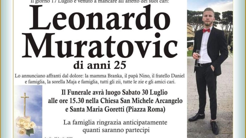 Aprilia, tra tre giorni i funerali di Leonardo, il giovane pugile ucciso a coltellate fuori da un locale ad Anzio