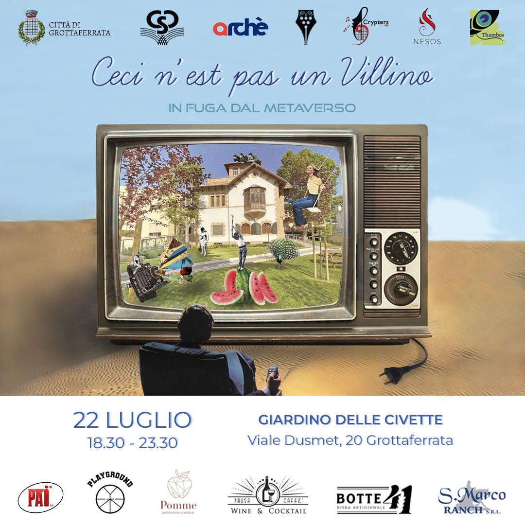 Grottaferrata, 22 Luglio “Ceci n’est pas un Villino”, evento giovanile che rappresenta un momento sociale e culturale importante per la comunità locale