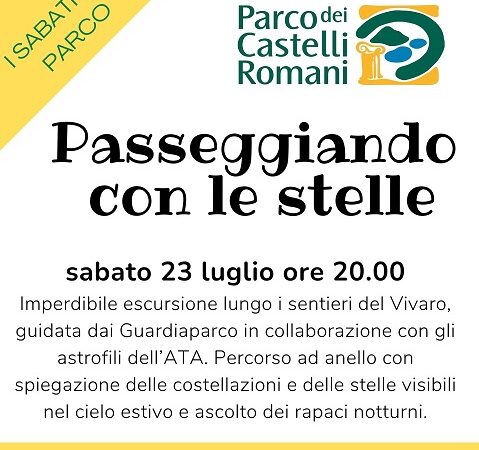 Rocca di Papa, sabato 23 luglio appuntamento all’Osservatorio Astronomico “Livio Gratton” per la passeggiata notturna