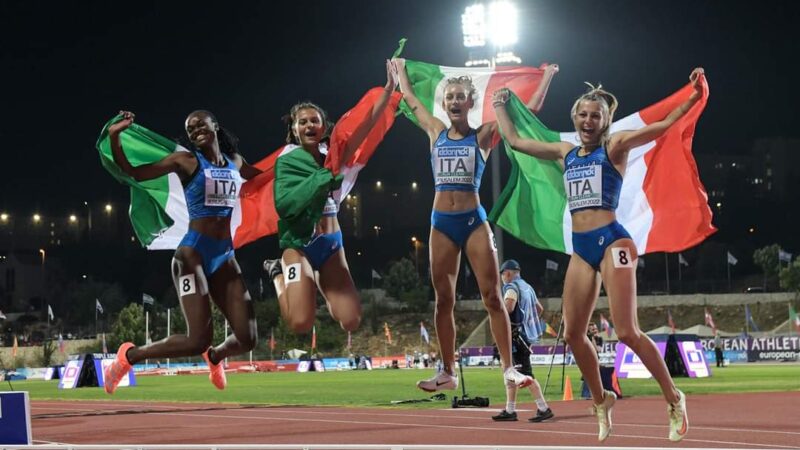 Atletica Frascati, fantastica Gloria Kabangu: è argento nella staffetta agli europei Under 19