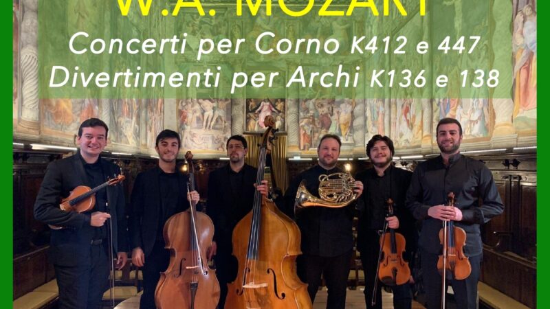 Nemi, al Convento dei Padri Mercedari, i Concerti per corno e i Divertimenti di Mozart￼